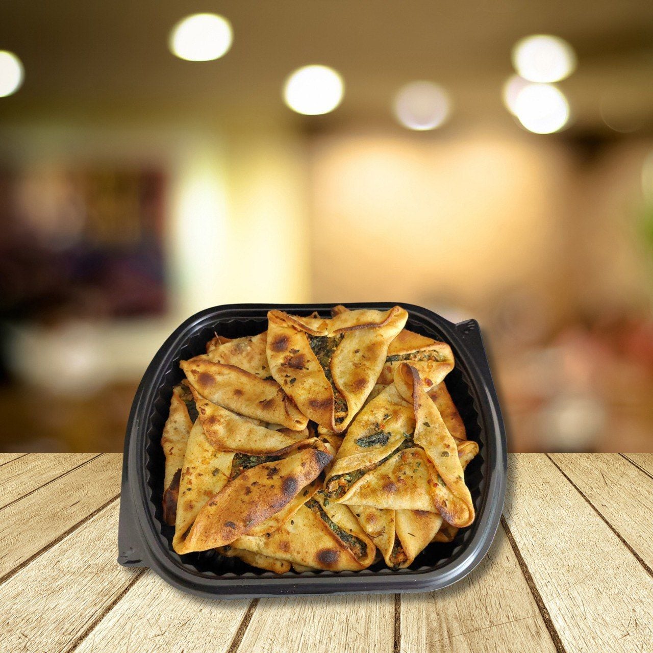 Katıklı Ekmek  (Ispanaklı Üçgen Börek)