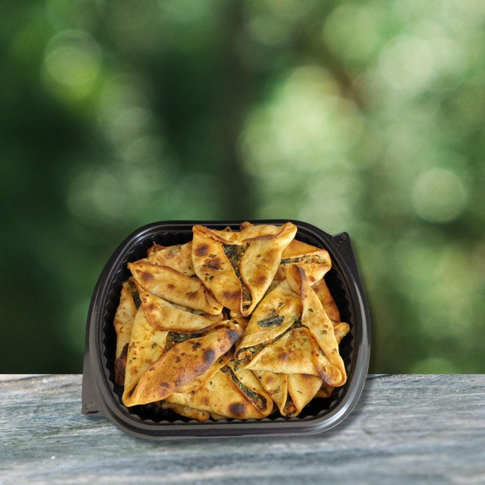 Katıklı Ekmek  (Ispanaklı Üçgen Börek)