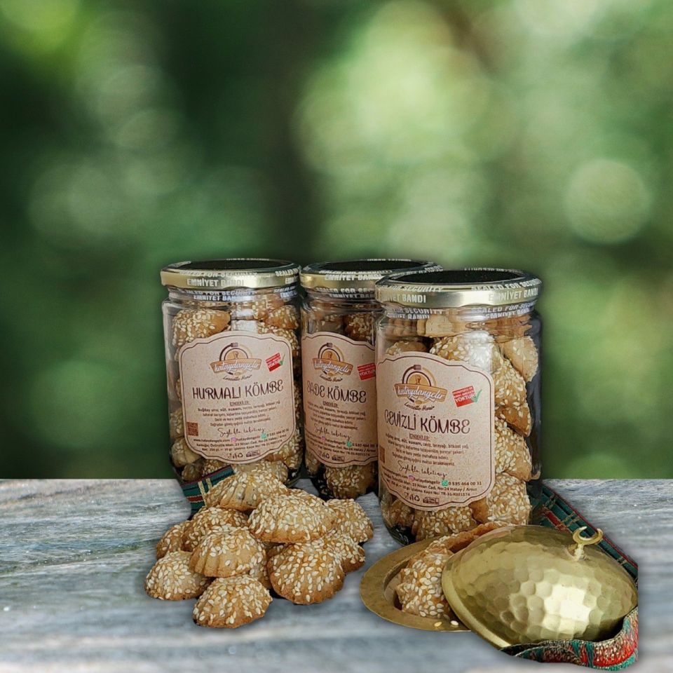 İkramlık Mini Kömbe Çeşitleri (660cc Kavanoz)