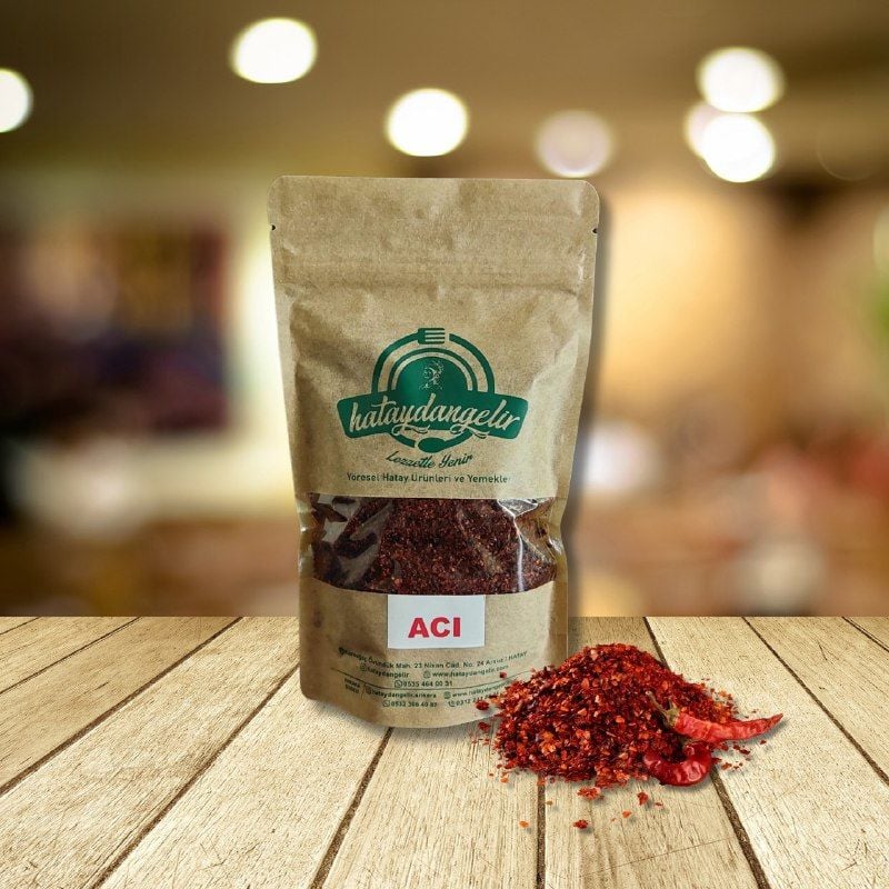 Ev Yapımı Taş Dövme Pul Biberi Baharatı(Acı)