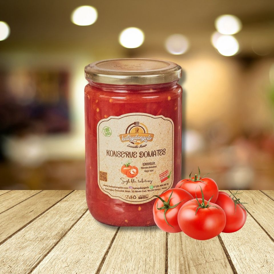 Konserve Domates 660cc ( Cam Kavanoz )