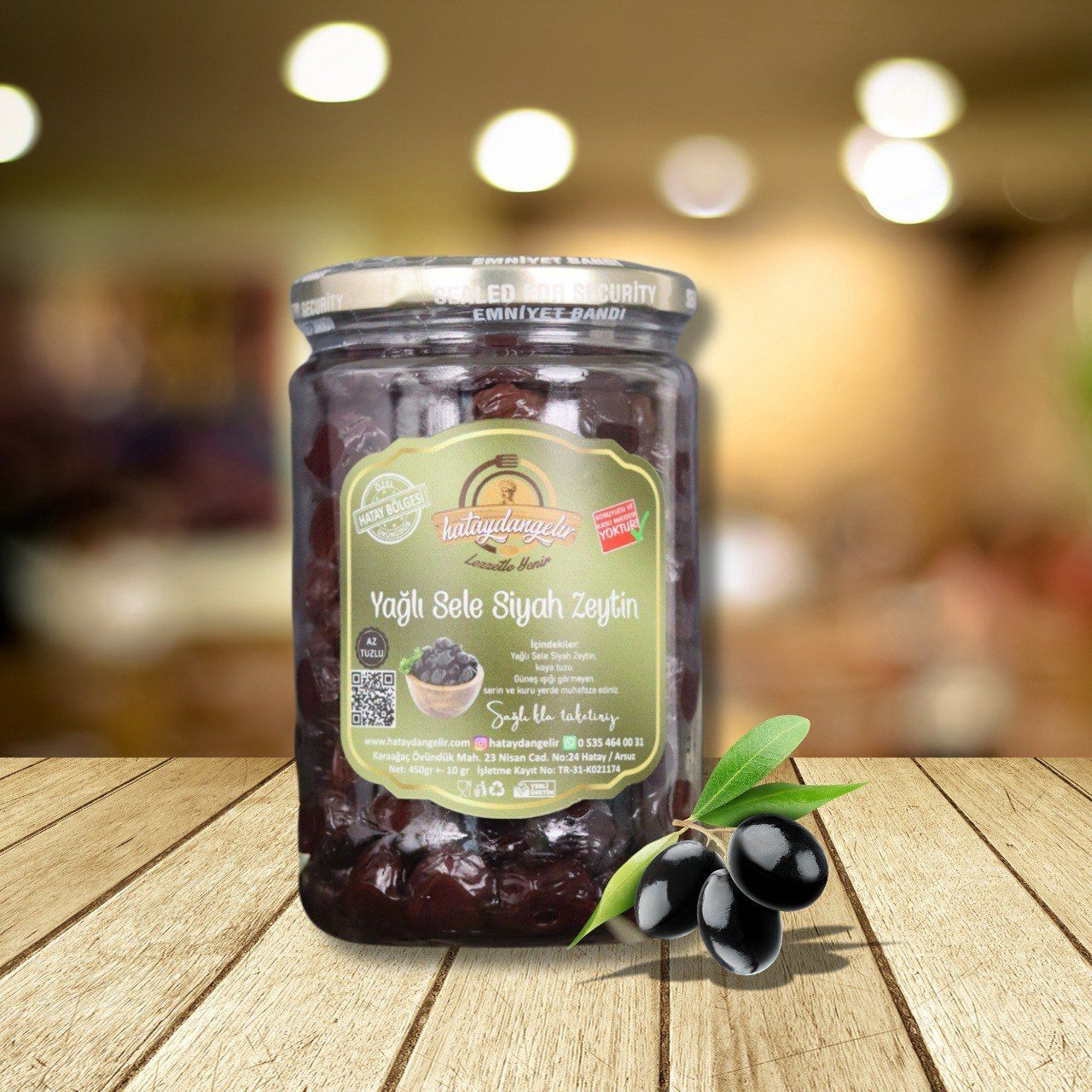 Hataydangelir Siyah Zeytin ( Az Tuzlu )