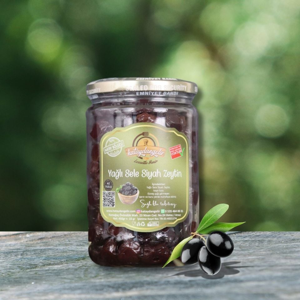 Hataydangelir Siyah Zeytin ( Az Tuzlu )