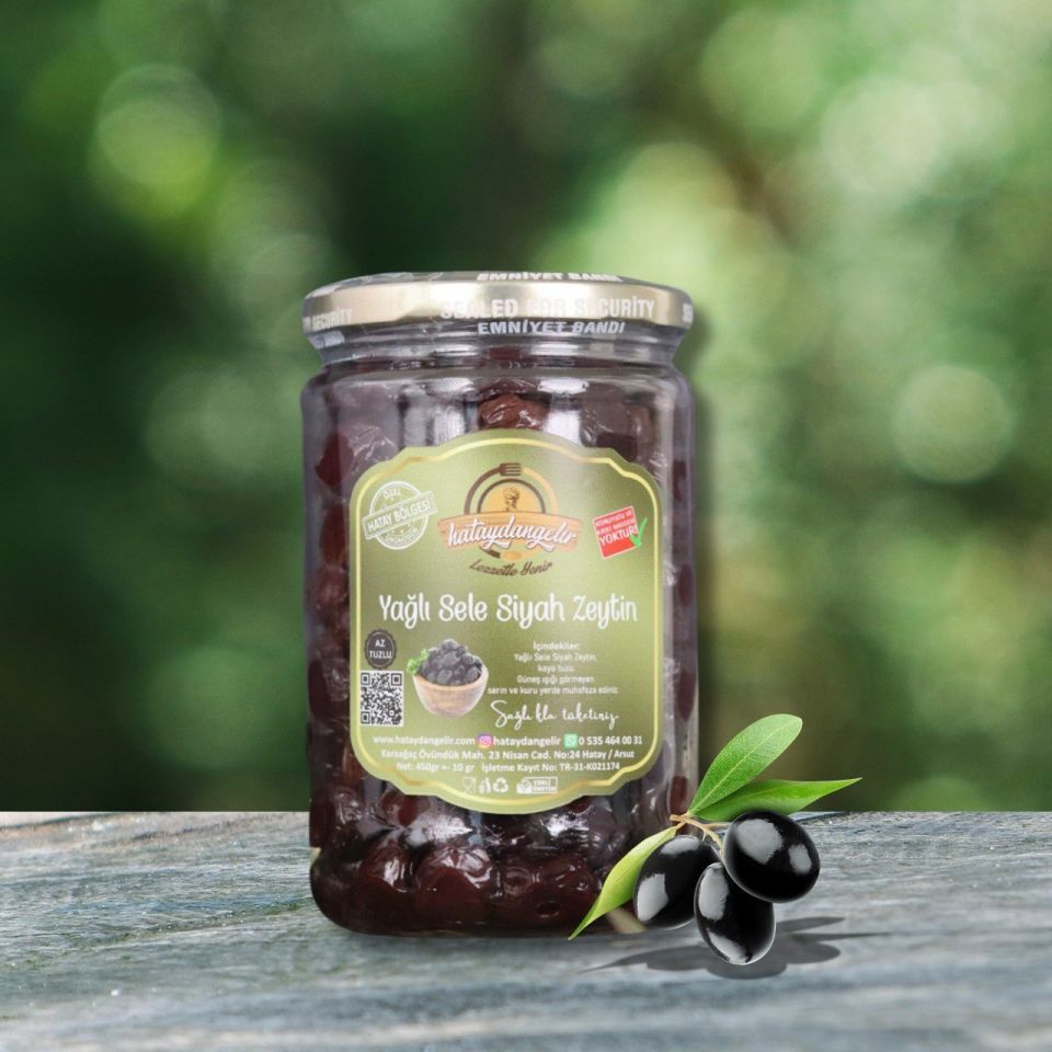 Hataydangelir Siyah Zeytin ( Az Tuzlu )