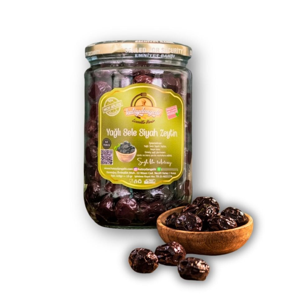 Hataydangelir Siyah Zeytin ( Az Tuzlu )