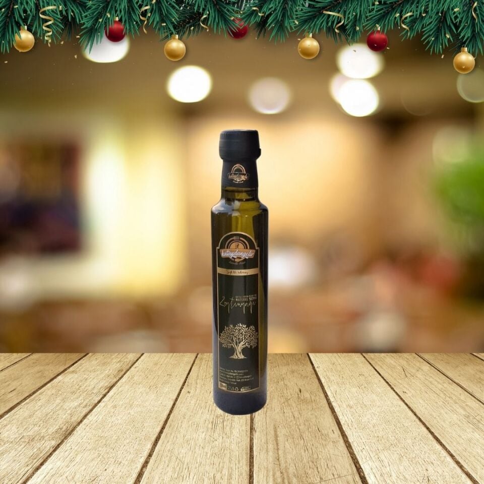 Zeytinyağı 0,5 Asit Soğuk Sıkım Cam Şişe (250 ml)