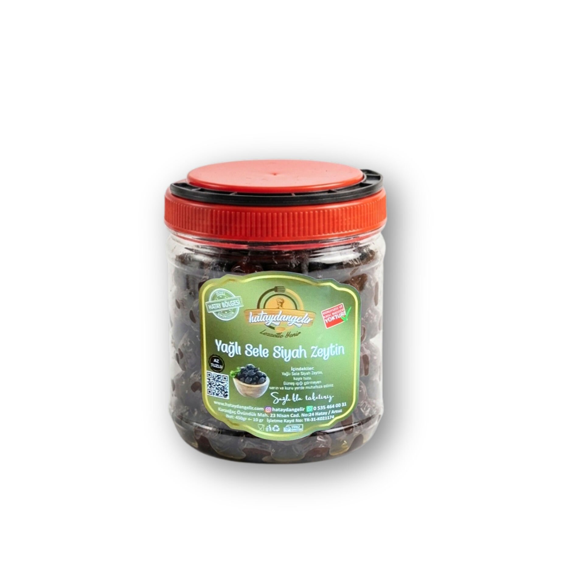Hataydangelir Siyah Zeytin ( Az Tuzlu ) 1 KG