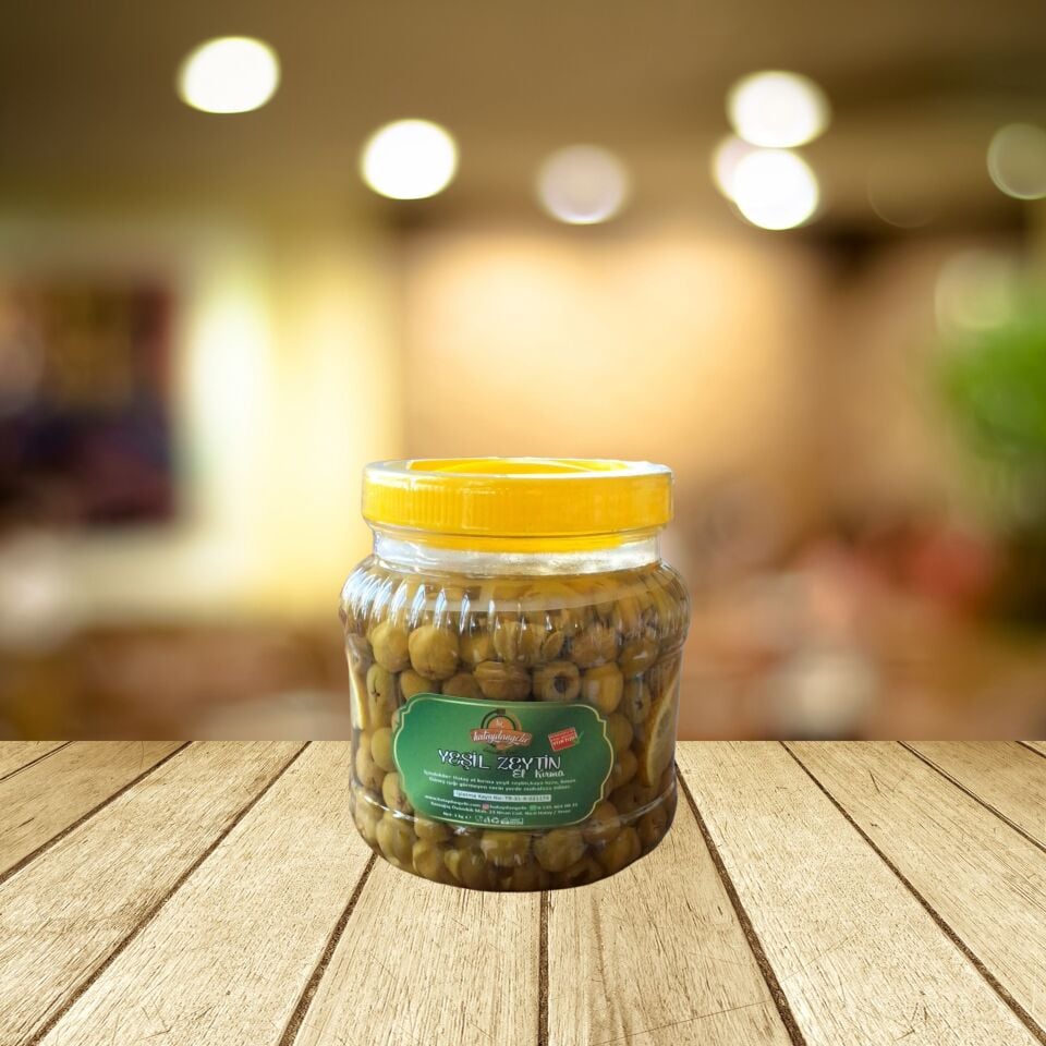 Derekuyu Çekirdeksiz El Kırma Yeşil Zeytin