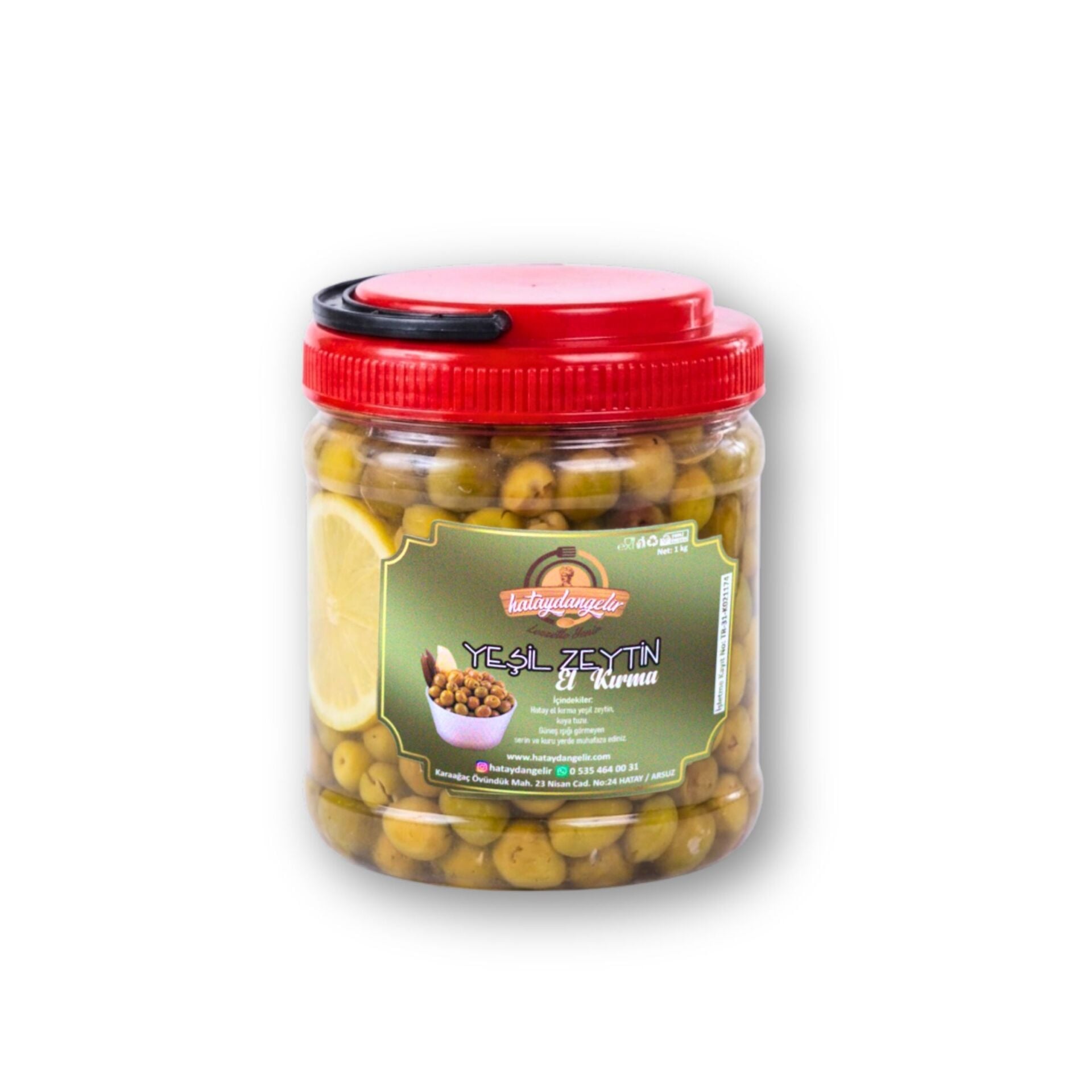 Halhalı Kırık Yeşil Zeytin
